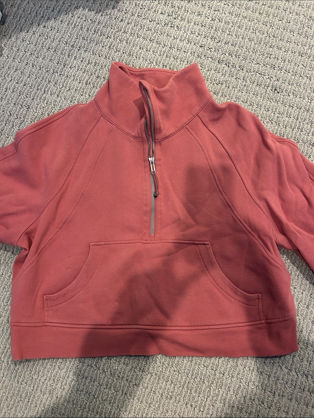 lululemon athletica Half-Zip Pullover in Dusty Rose